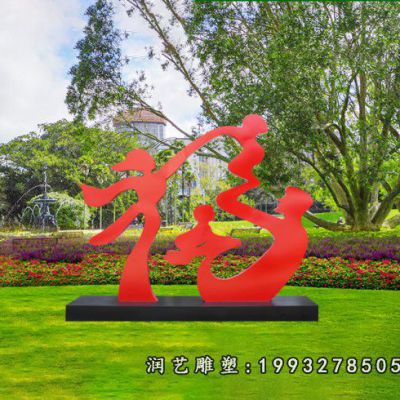 不锈钢福字雕塑 (6)