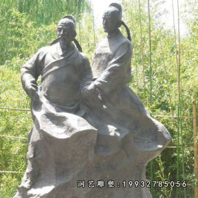 城市杜甫人物石雕